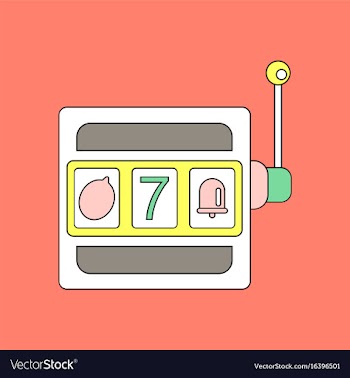 Flat icon design collection jackpot machine vector image