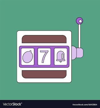 Flat icon design collection jackpot machine vector image