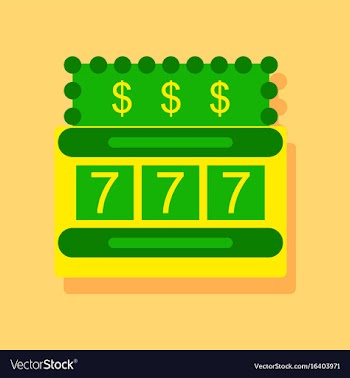Flat icon design collection jackpot machine vector image