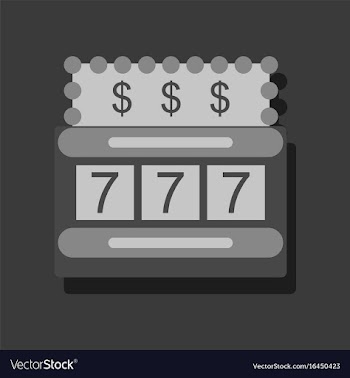 Flat icon design collection jackpot machine vector image