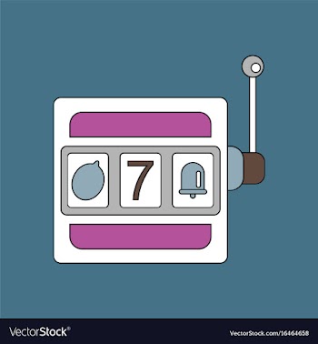 Flat icon design collection jackpot machine vector image