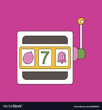 Flat icon design collection jackpot machine vector image