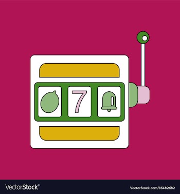 Flat icon design collection jackpot machine vector image