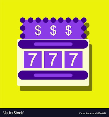 Flat icon design collection jackpot machine vector image
