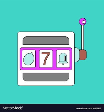 Flat icon design collection jackpot machine vector image