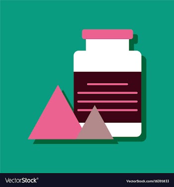 Flat icon design collection jar and pyramids in vector image