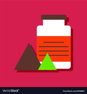 Flat icon design collection jar and pyramids in vector image