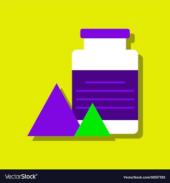 Flat icon design collection jar and pyramids in vector image