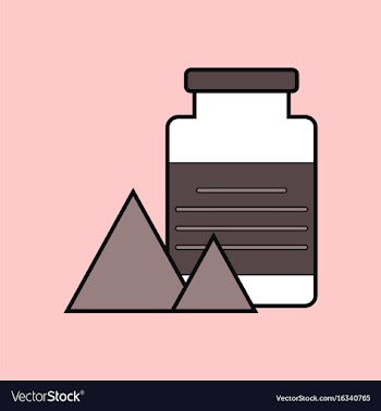 Flat icon design collection jar and pyramids vector image