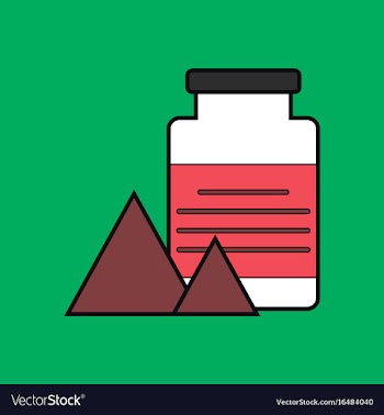 Flat icon design collection jar and pyramids vector image