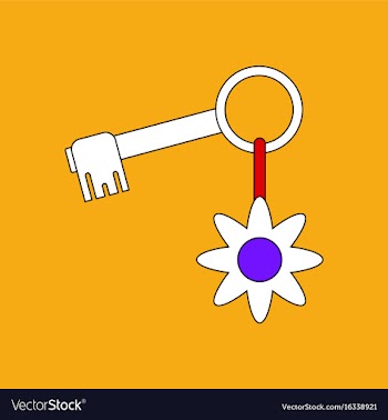 Flat icon design collection key and key fob vector image