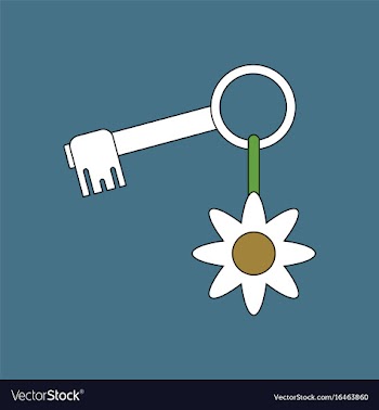 Flat icon design collection key and key fob vector image