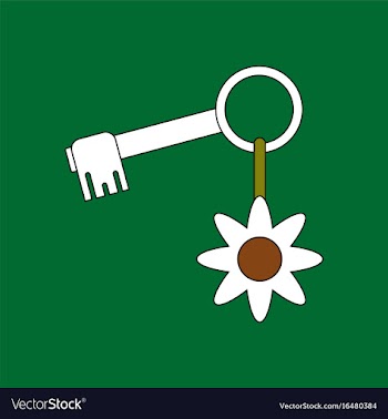 Flat icon design collection key and key fob vector image