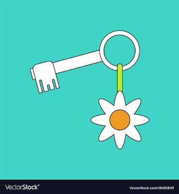 Flat icon design collection key and key fob vector image