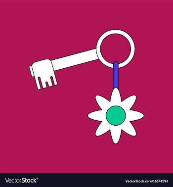 Flat icon design collection key and key fob vector image