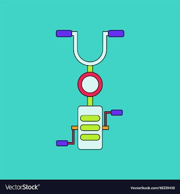 Flat icon design collection kids bicycle vector image
