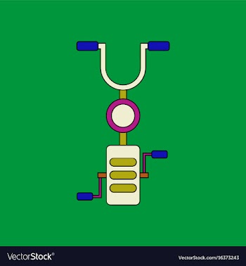 Flat icon design collection kids bicycle vector image