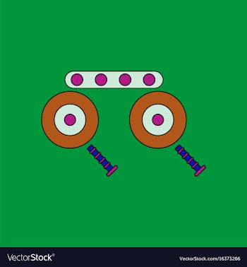 Flat icon design collection kids metal constructor vector image