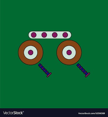 Flat icon design collection kids metal constructor vector image