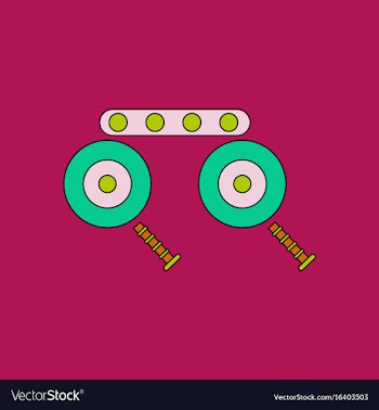 Flat icon design collection kids metal constructor vector image
