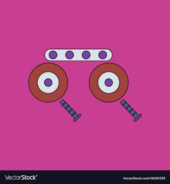 Flat icon design collection kids metal constructor vector image