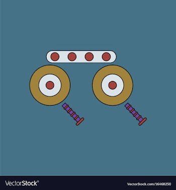 Flat icon design collection kids metal constructor vector image