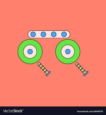 Flat icon design collection kids metal constructor vector image