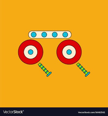 Flat icon design collection kids metal constructor vector image