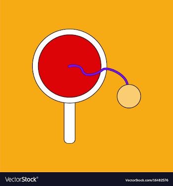 Flat icon design collection kids racket and ball vector image