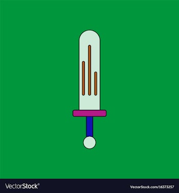 Flat icon design collection kids sword vector image