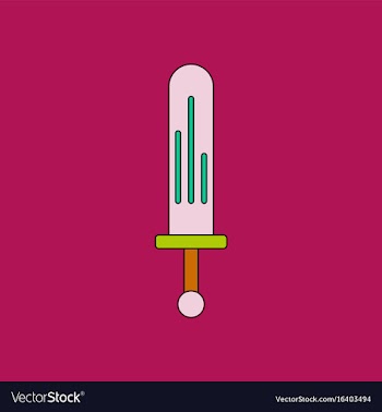 Flat icon design collection kids sword vector image