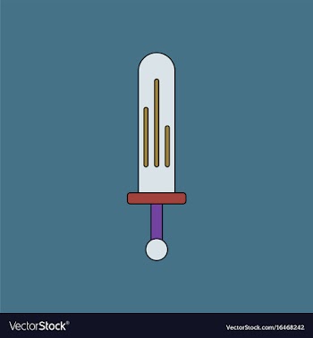 Flat icon design collection kids sword vector image