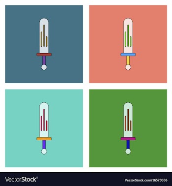 Flat icon design collection kids sword vector image