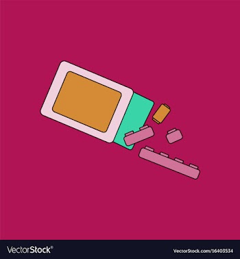 Flat icon design collection kids toy constructor vector image