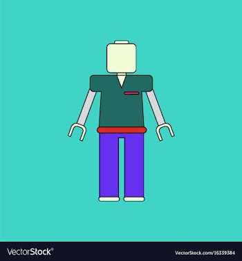 Flat icon design collection kids toy robot vector image
