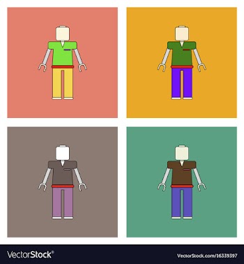 Flat icon design collection kids toy robot vector image