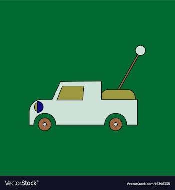 Flat icon design collection kids truck vector image