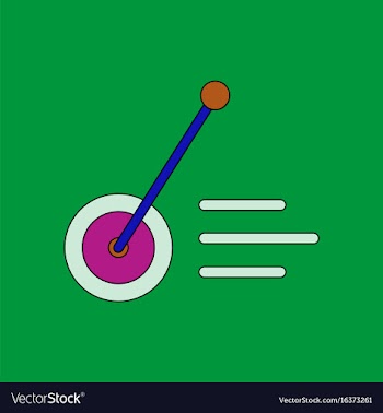 Flat icon design collection kids wheel and stick vector image