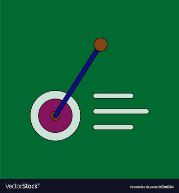 Flat icon design collection kids wheel and stick vector image