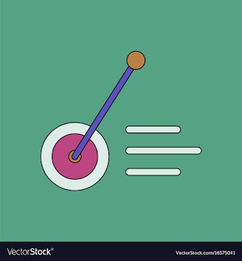 Flat icon design collection kids wheel and stick vector image