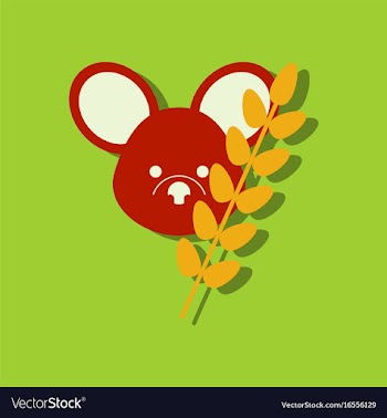 Flat icon design collection koala and plant in vector image