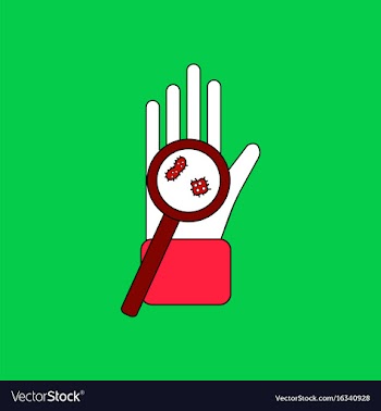 Flat icon design collection laboratory magnifier vector image