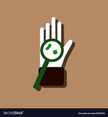 Flat icon design collection laboratory magnifier vector image