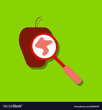 Flat icon design collection laboratory magnifier vector image