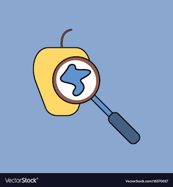 Flat icon design collection laboratory magnifier vector image