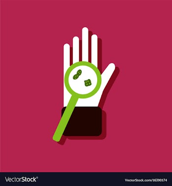 Flat icon design collection laboratory magnifier vector image