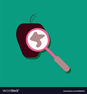 Flat icon design collection laboratory magnifier vector image