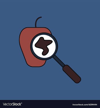 Flat icon design collection laboratory magnifier vector image