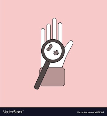 Flat icon design collection laboratory magnifier vector image