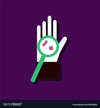 Flat icon design collection laboratory magnifier vector image